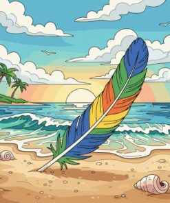 Vintage Macaw Feather Find Paint By Numbers