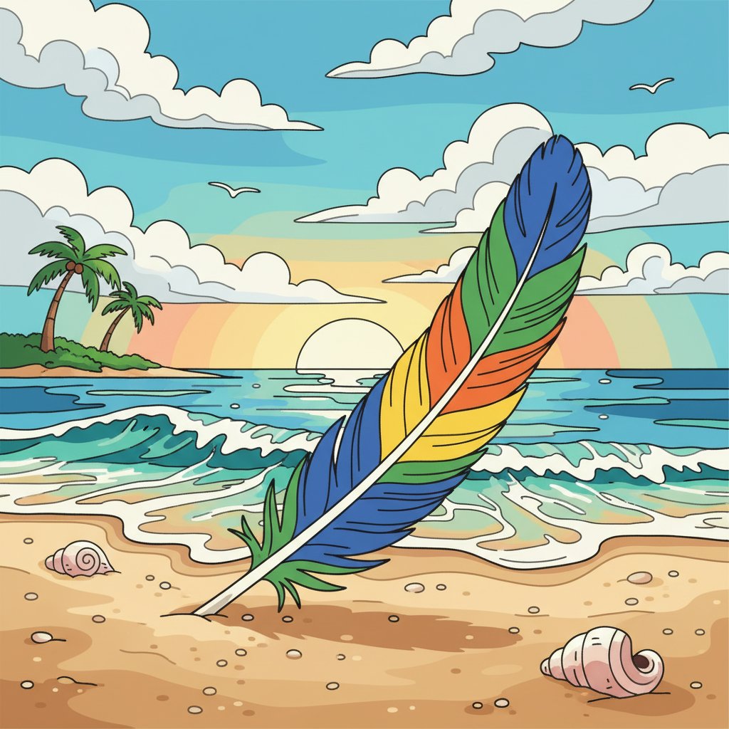 vintage-macaw-feather-find-paint-by-numbers-kit-beach-art