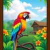 Macaw Morning Paint Numbers