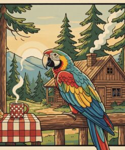 Vintage Macaw Morning Paint By Numbers