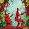 Lemur Dance Paint Numbers