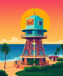 Sunset Tower Paint Numbers