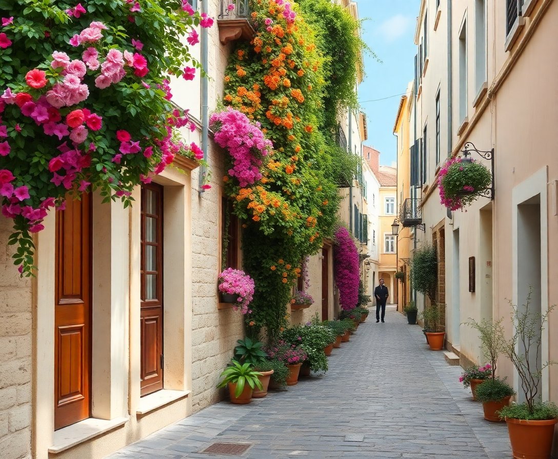 Floral Alley Paint Numbers Floral Alley Paint Numbers