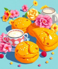 Tea Scones Paint Numbers