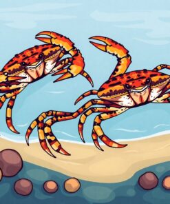 Vintage Mangrove Fiddler Crabs Paint By Numbers