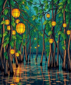 Lantern Glow Paint Numbers