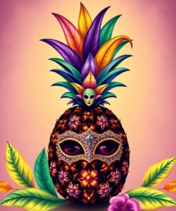 Gras Pineapple Paint Numbers