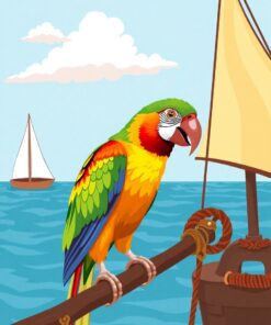 Maritime Parrot Paint Numbers