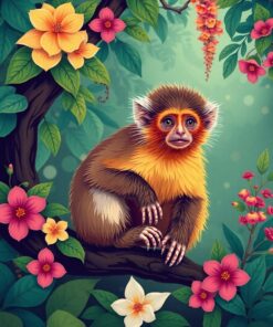 Floral Hideaway Paint Numbers