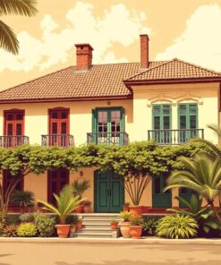 Vintage Martinique Estate Paint By Numbers