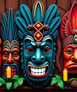 Mask Altar Paint Numbers