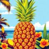 Pineapple Ad Paint Numbers