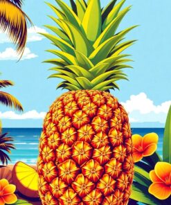 Pineapple Ad Paint Numbers