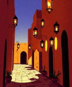 Lantern Shadows Paint Numbers