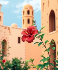 Red Hibiscus Paint Numbers