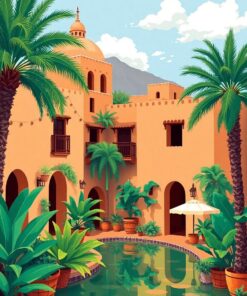 Tropical Oasis Paint Numbers