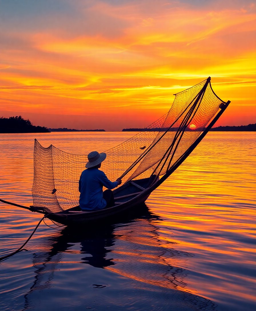 Fisherman Net Paint Numbers Fisherman Net Paint Numbers