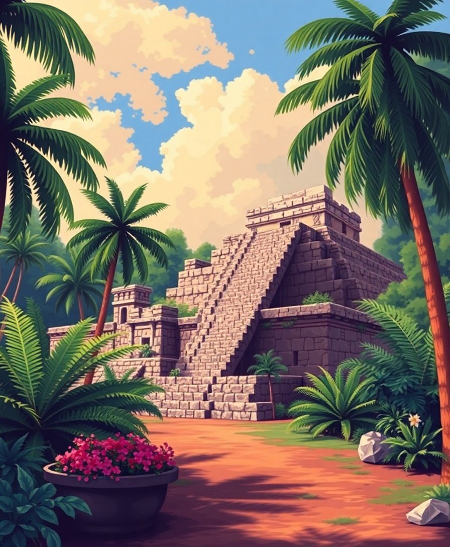 Fern Ruins Paint Numbers Fern Ruins Paint Numbers