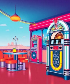 Beach Diner Paint Numbers