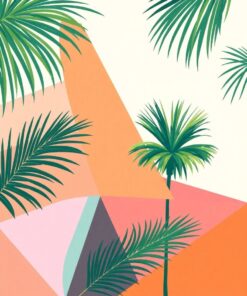 Palm Triangles Paint Numbers