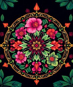 Botanical Wheel Paint Numbers