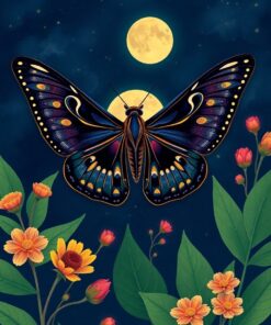 Luna Moth Paint Numbers