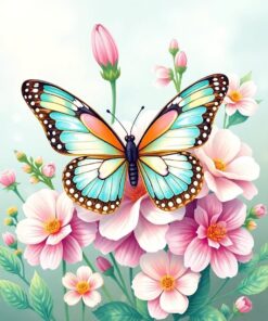 Butterfly Bloom Paint Numbers