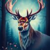 Elk Portrait Paint Numbers