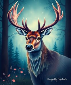 Elk Portrait Paint Numbers