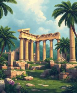 Acropolis Ruins Paint Numbers