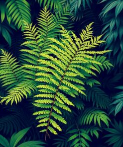 Fern Frond Paint Numbers