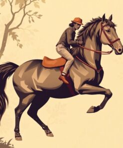 Vintage Monsoon Forest Steed Paint By Numbers