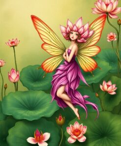 Lotus Fairy Paint Numbers