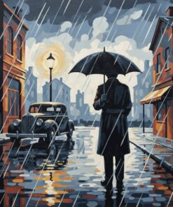 Vintage Monsoon Shadows Paint By Numbers