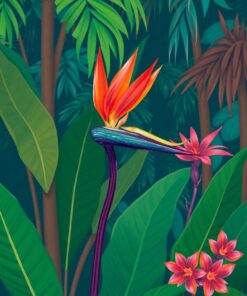 Monsoon Strelitzia Paint Numbers