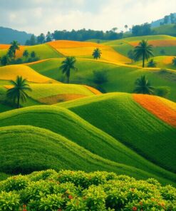 Tea Fields Paint Numbers