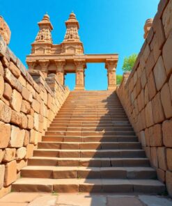 Temple Stairs Paint Numbers