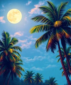 Coconut Palms Paint Numbers