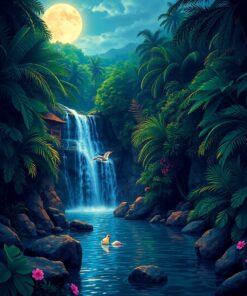 Tropical Cascade Paint Numbers