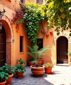 Courtyard Leaves Paint Numbers