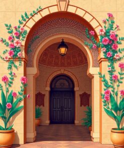 Floral Arch Paint Numbers