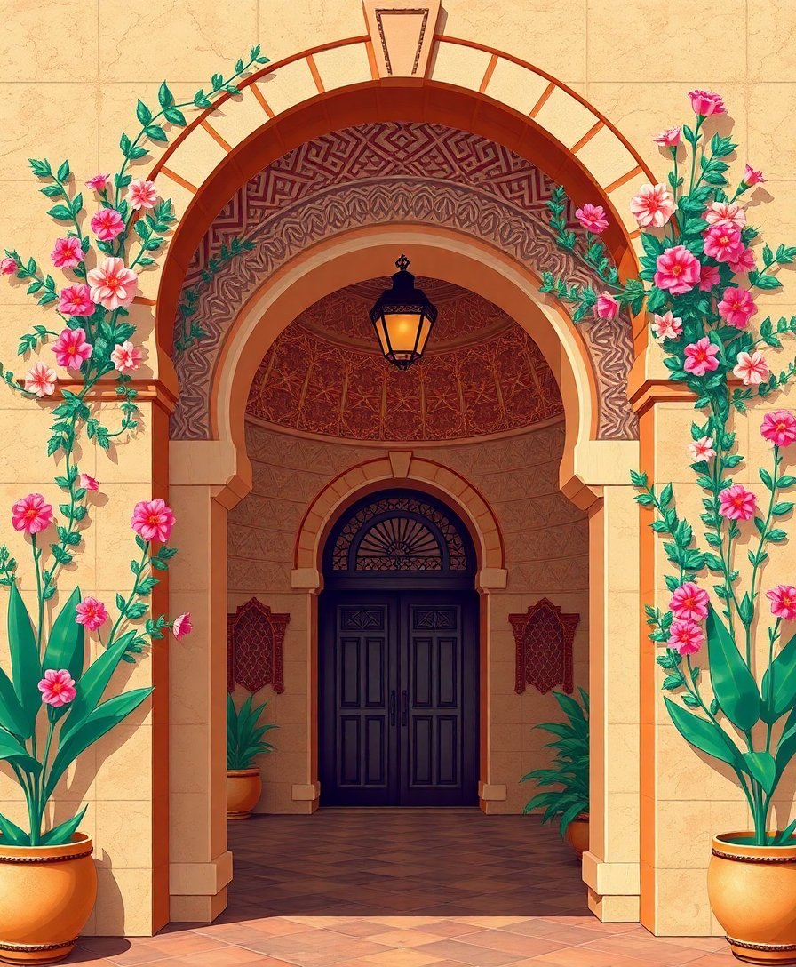 Floral Arch Paint Numbers Floral Arch Paint Numbers