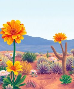 Desert Bloom Paint Numbers