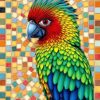 Crested Parrot Paint Numbers