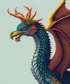 Dragon Horns Paint Numbers