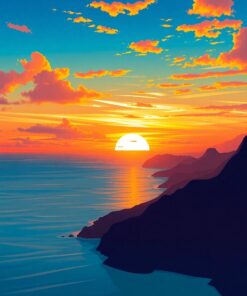 Pali Sunset Paint Numbers