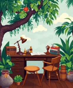 Jungle Desk Paint Numbers