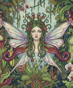 Vintage Nepenthes Sylph Portrait Paint By Numbers
