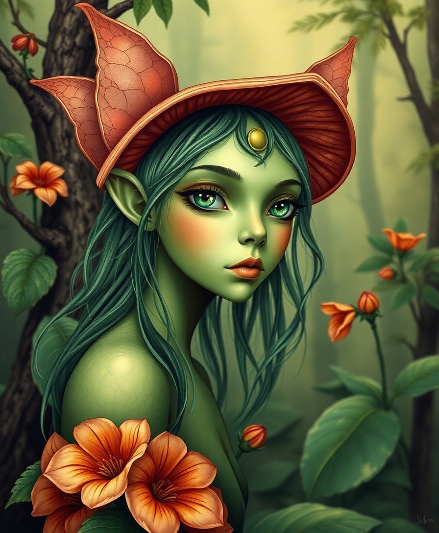 Sylph Portrait Paint Numbers Sylph Portrait Paint Numbers