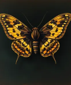 Vintage Nocturnal Moth Study Paint By Numbers